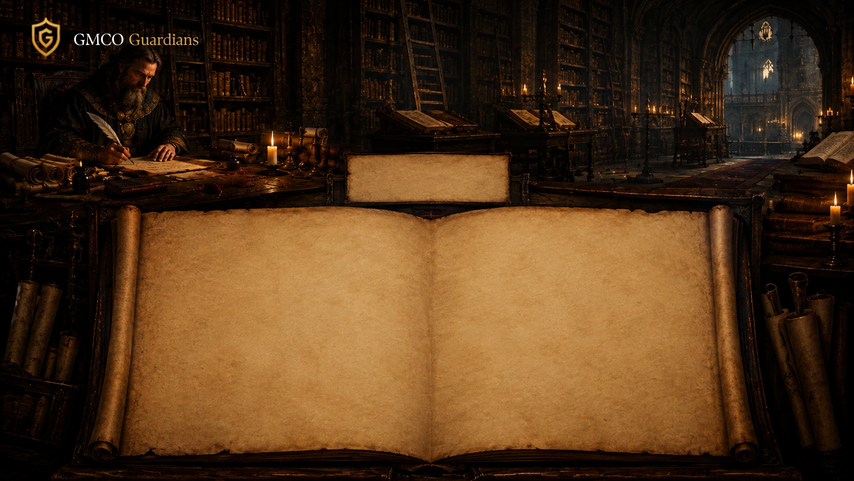 The GMCO testing ledger in the court chronicler's library